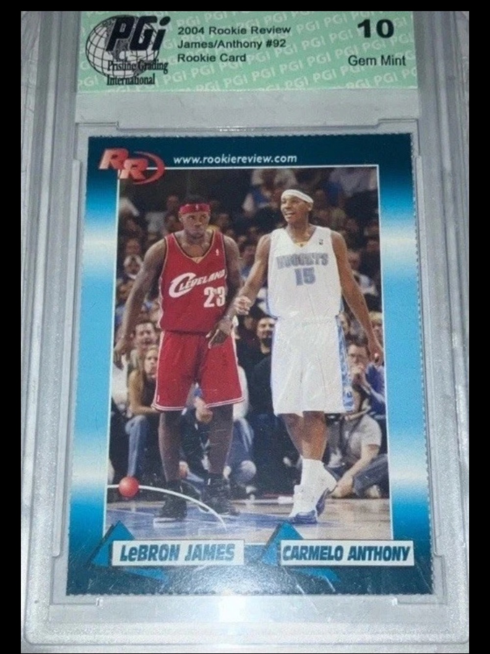 2004 LeBron James Carmelo Rookie Review Basketball Card Gem Mint 10
